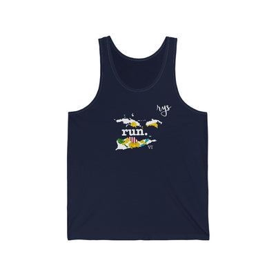 Run US Virgin Islands Men's / Unisex Tank Top (Flag)