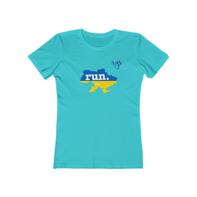 Run Ukraine Women’s T-Shirt (Flag)