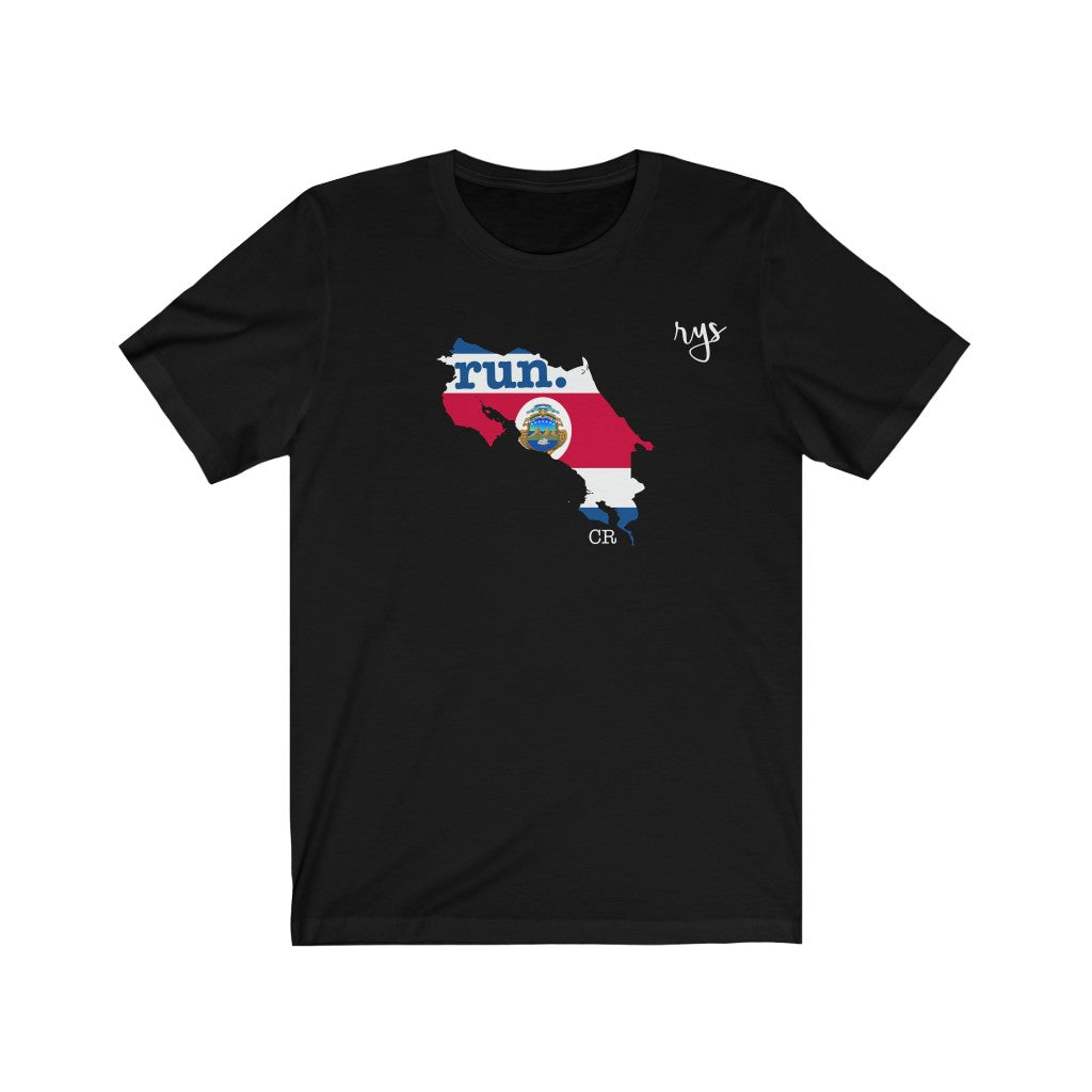 Run Costa Rica Men's / Unisex T-Shirt (Flag)