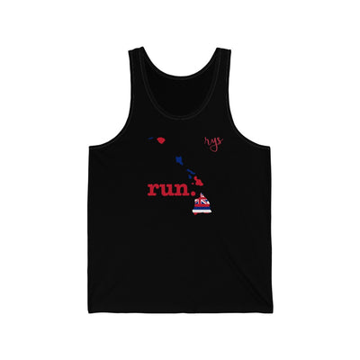 Run Hawaii Men's / Unisex Tank Top (Flag)