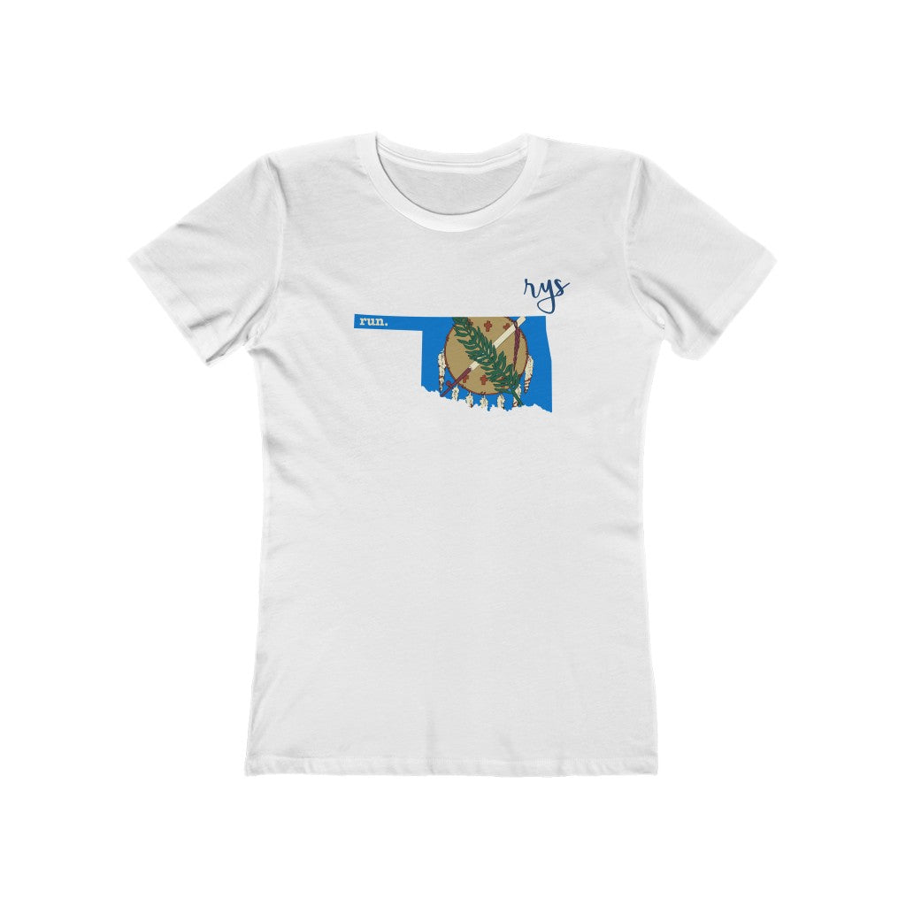 Run Oklahoma Women’s T-Shirt (Flag)