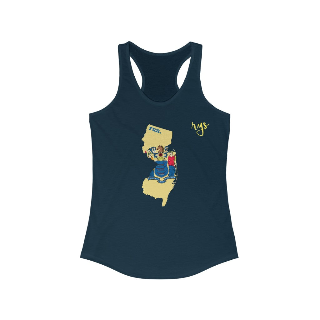 Run New Jersey Women's Racerback Tank (Flag)