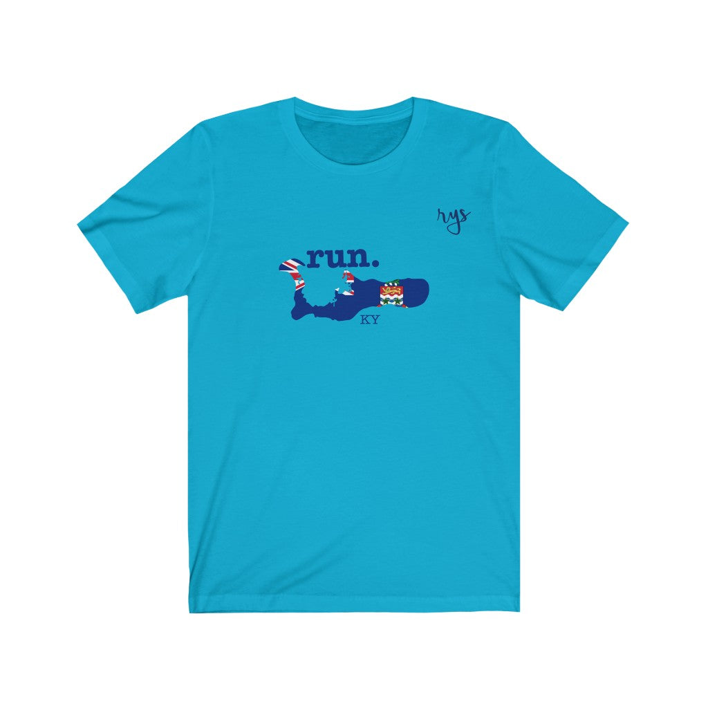 Run Cayman Island Men's / Unisex T-Shirt (Flag)