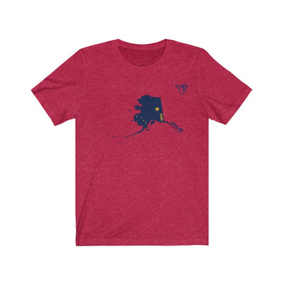 Run Alaska Men's / Unisex T-Shirt (Flag)