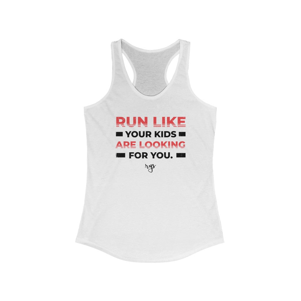 Run From Kids Women's Racerback Tank