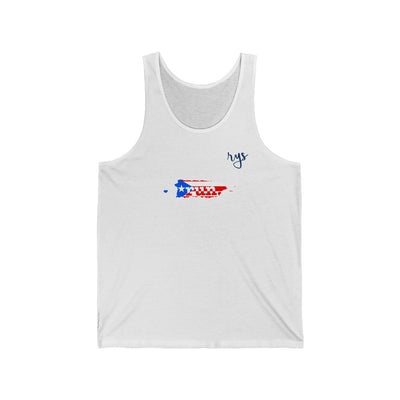 Run Puerto Rico Men's / Unisex Tank Top (Flag)