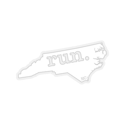 Run North Carolina Stickers (Solid)