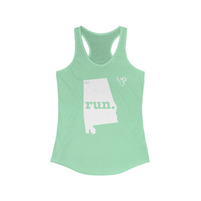 Run Alabama Women's Racerback Tank (Solid)