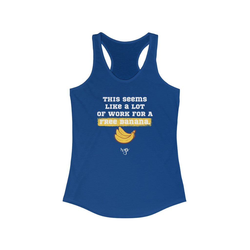 Free Banana Women's Racerback Tank
