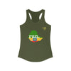 Run Ethiopia Women's Racerback Tank (Flag)