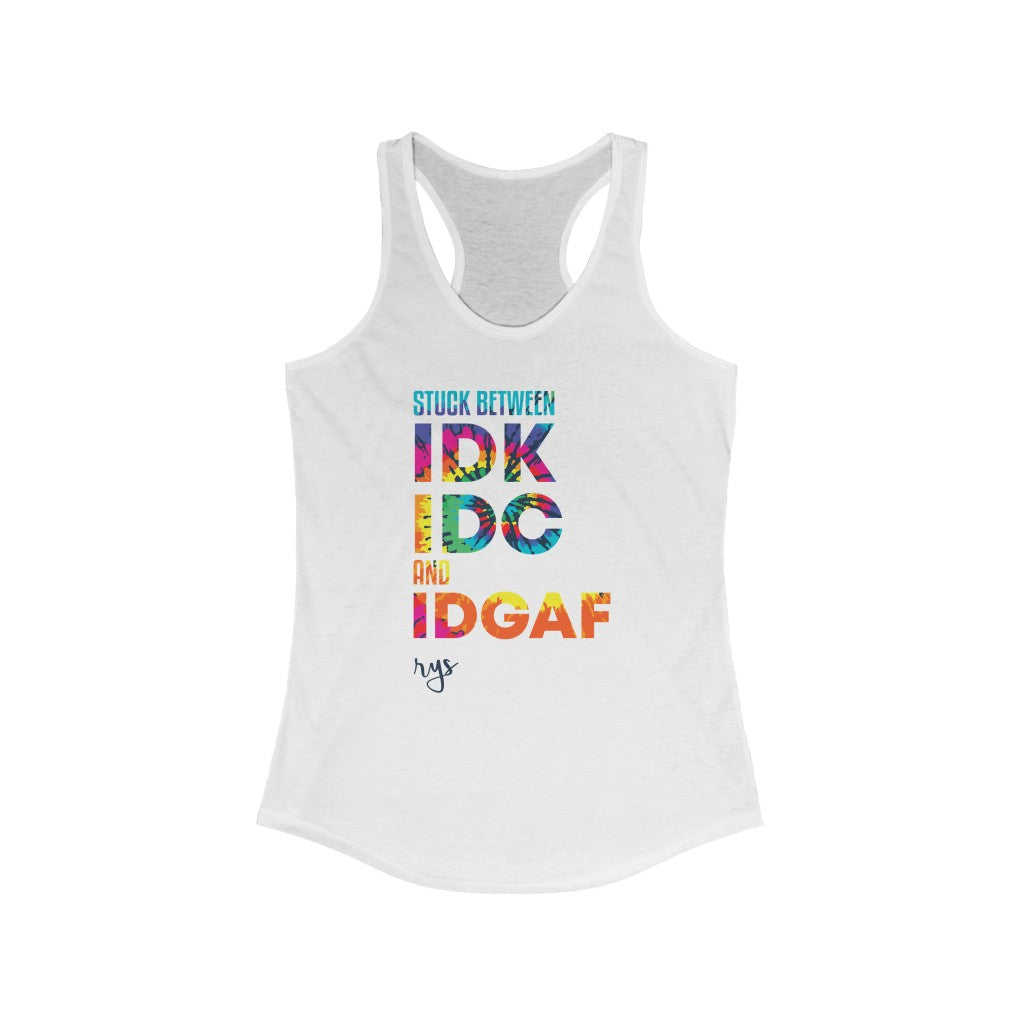 Stuck Between Women's Racerback Tank