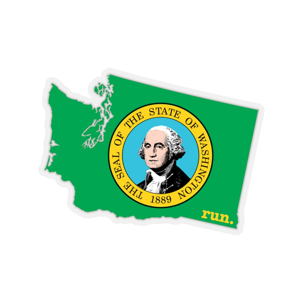 Run Washington Stickers (Flag)