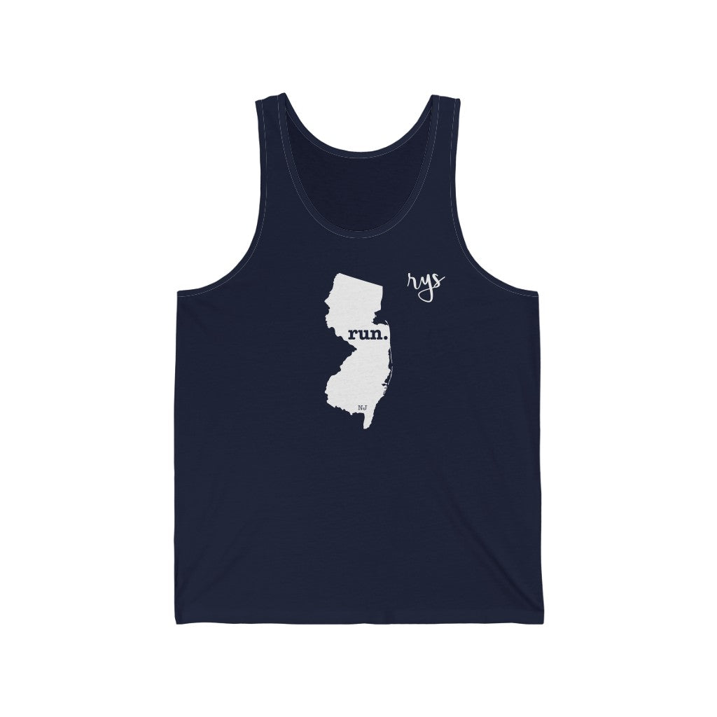 Run New Jersey Men's / Unisex Tank Top (Solid)
