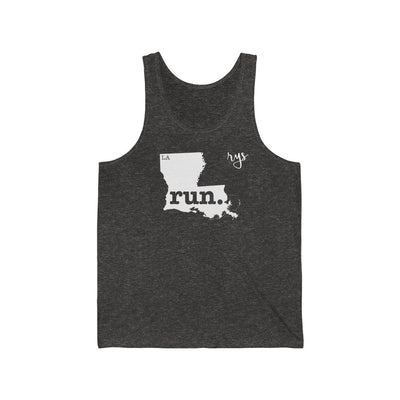 Run Louisiana Men's / Unisex Tank Top (Solid)