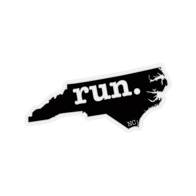 Run North Carolina Stickers (Solid)