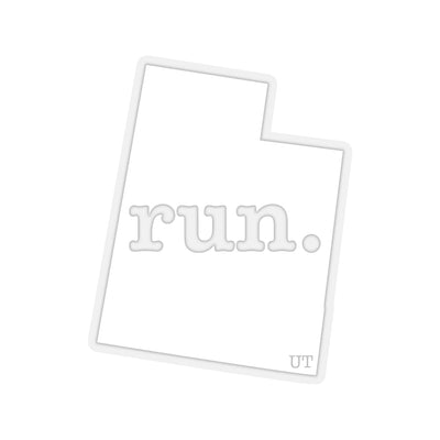 Run Utah Stickers (Soild)