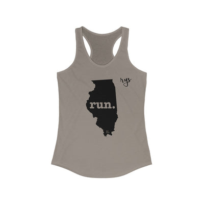 Run Illinois Women's Racerback Tank (Solid)