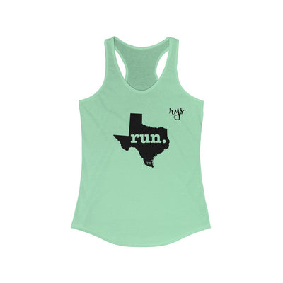 Run Texas Women's Racerback Tank (Solid)