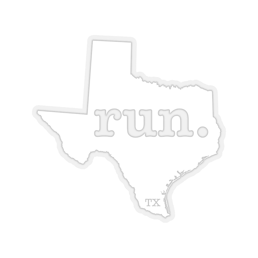 Run Texas Stickers (Solid)