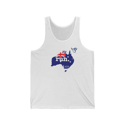 Run Australia Men's / Unisex Tank Top (Flag)