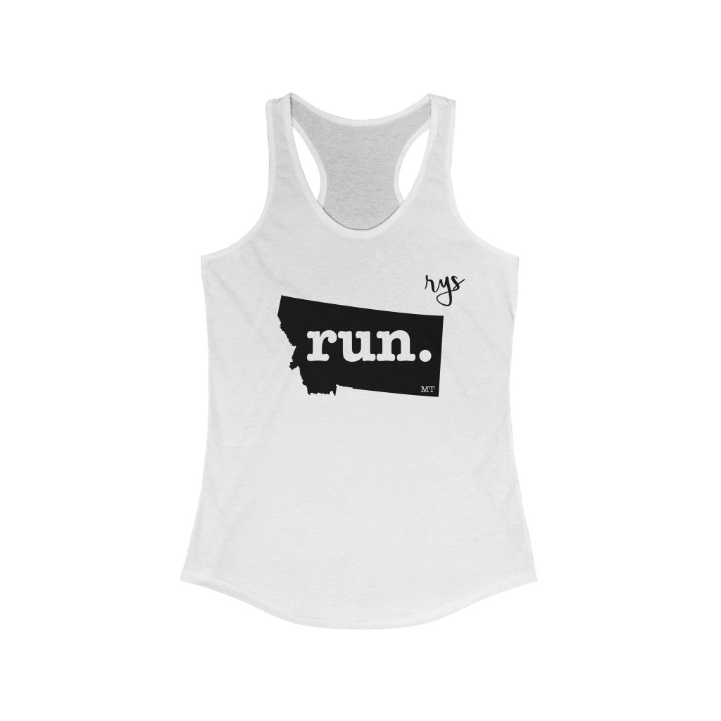 Run Montana Women's Racerback Tank (Solid)