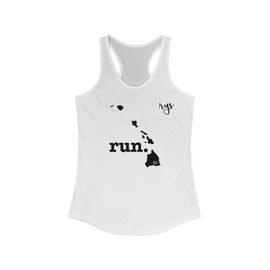 Run Hawaii Women's Racerback Tank (Solid)