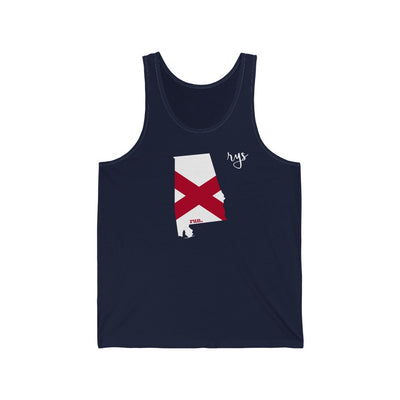 Run Alabama Men's / Unisex Tank Top (Flag)