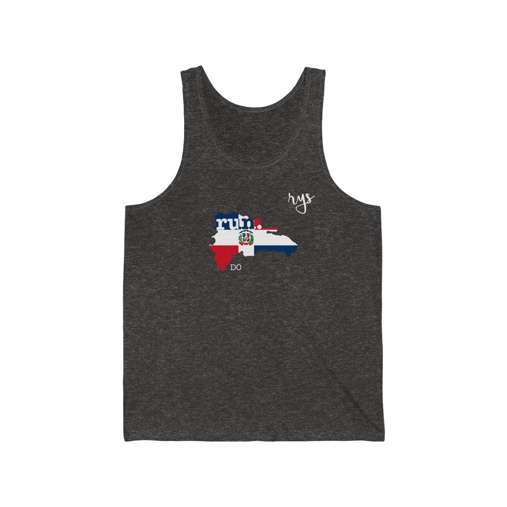 Run Dominican Republic Men's / Unisex Tank Top (Flag)