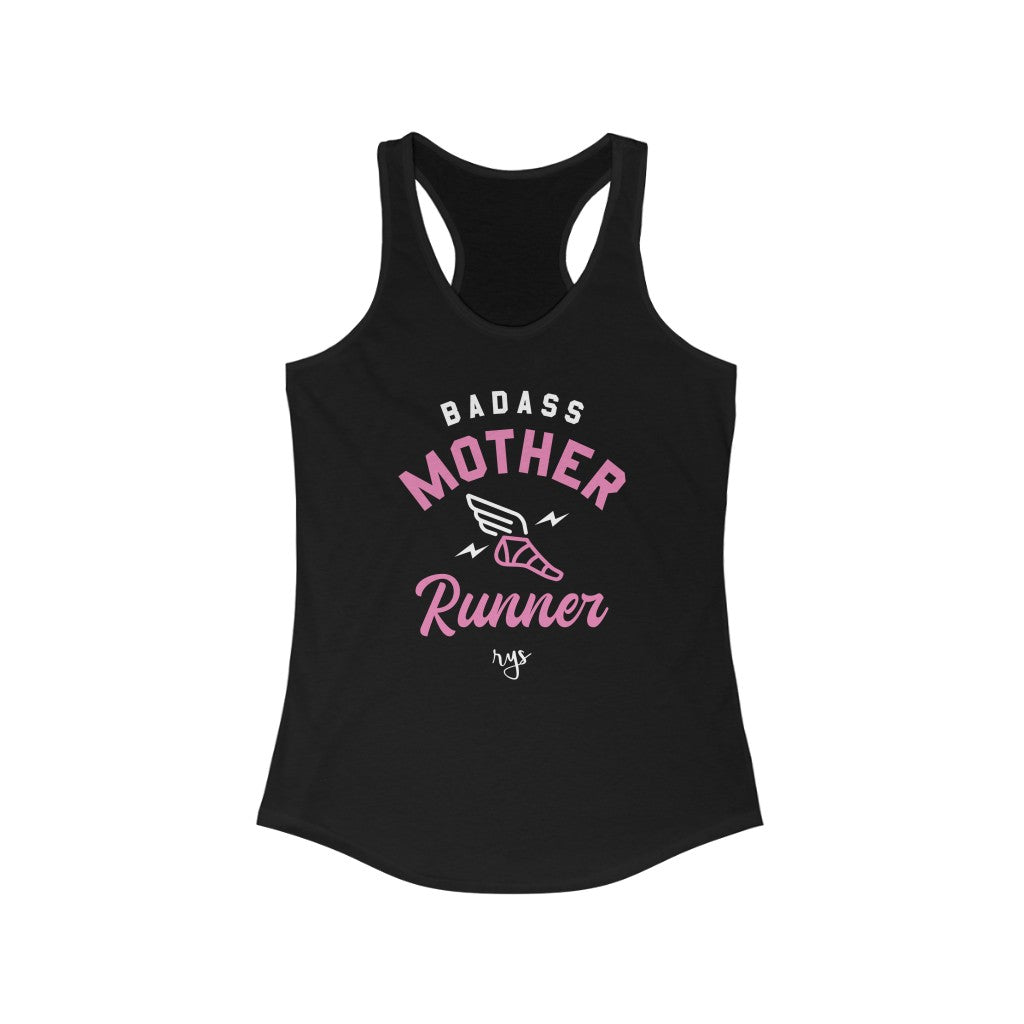 Badass Mother Runner Women's Racerback Tank