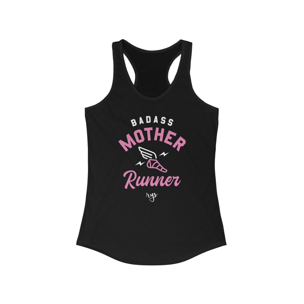 Badass Mother Runner Women's Racerback Tank