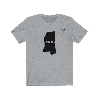 Run Mississippi Men's / Unisex T-Shirt (Solid)