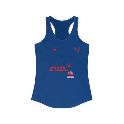 Run Hawaii Women's Racerback Tank (Flag)