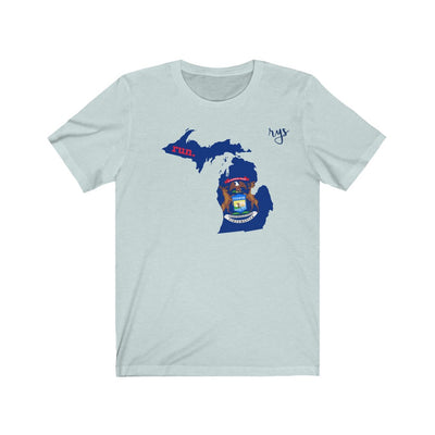 Run Michigan Men's / Unisex T-Shirt (Flag)