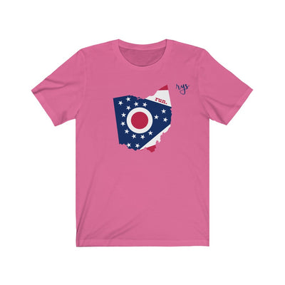 Run Ohio Men's / Unisex T-Shirt (Flag)