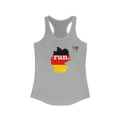 Run Germany Women's Racerback Tank (Flag)