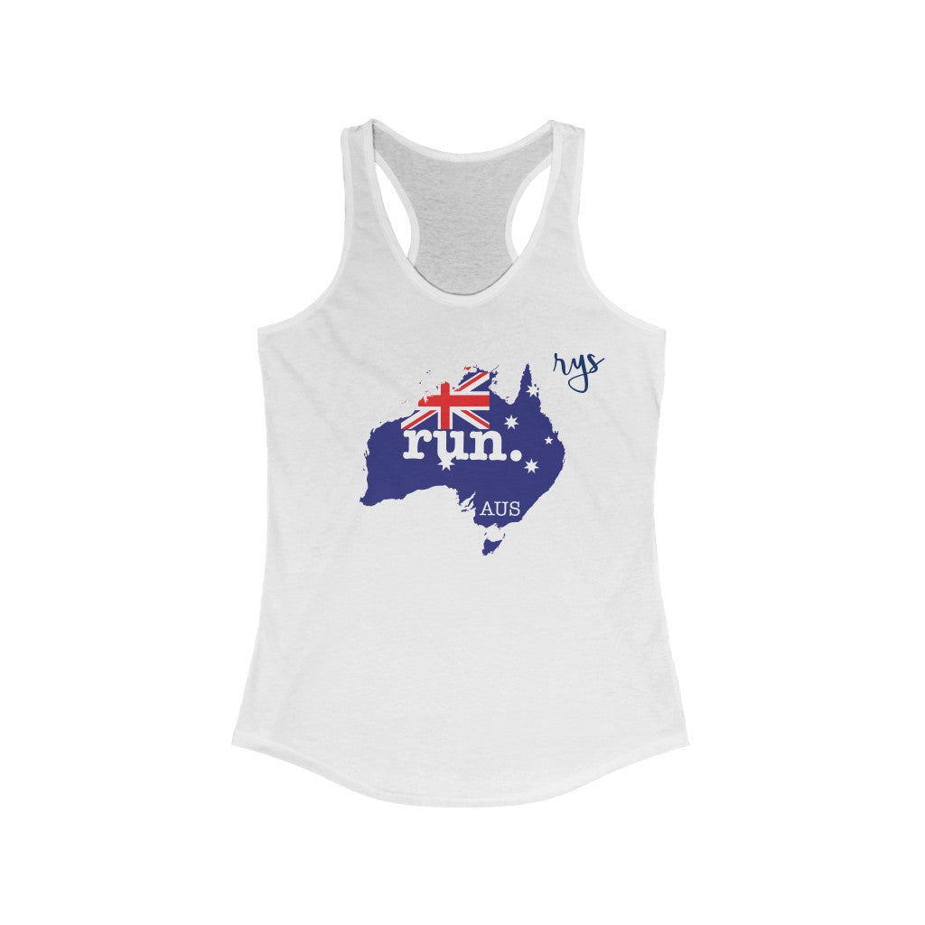 Run Australia Women's Racerback Tank (Flag)