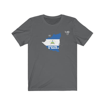 Run Nicaragua Men's / Unisex T-Shirt (Flag)