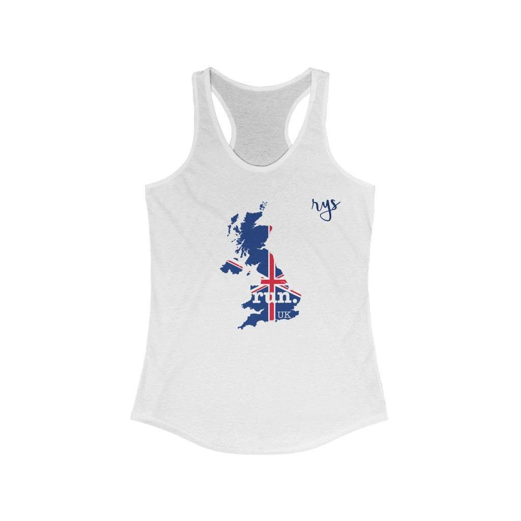Run United Kingdom Women's Racerback Tank (Flag)