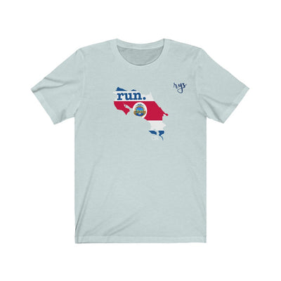 Run Costa Rica Men's / Unisex T-Shirt (Flag)