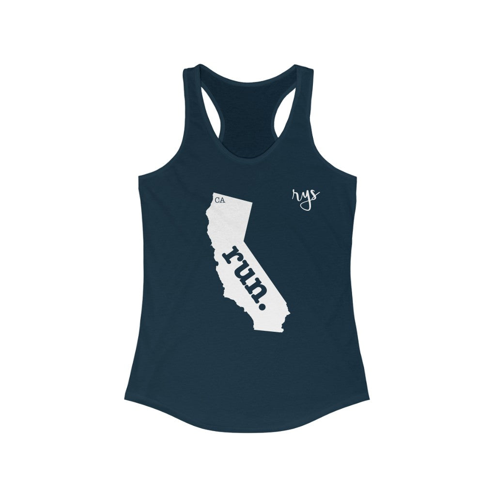Run California Women's Racerback Tank (Solid)