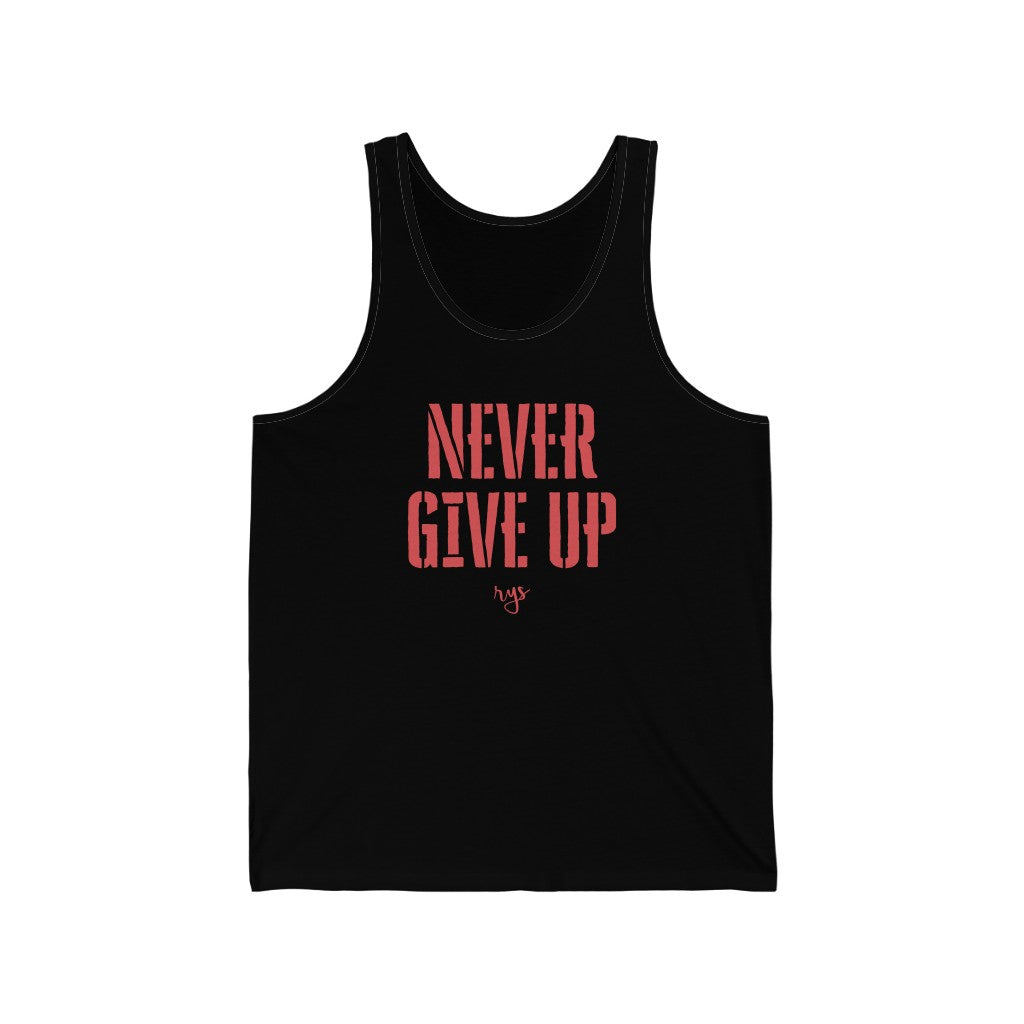 Never Give Up Men's / Unisex Tank Top