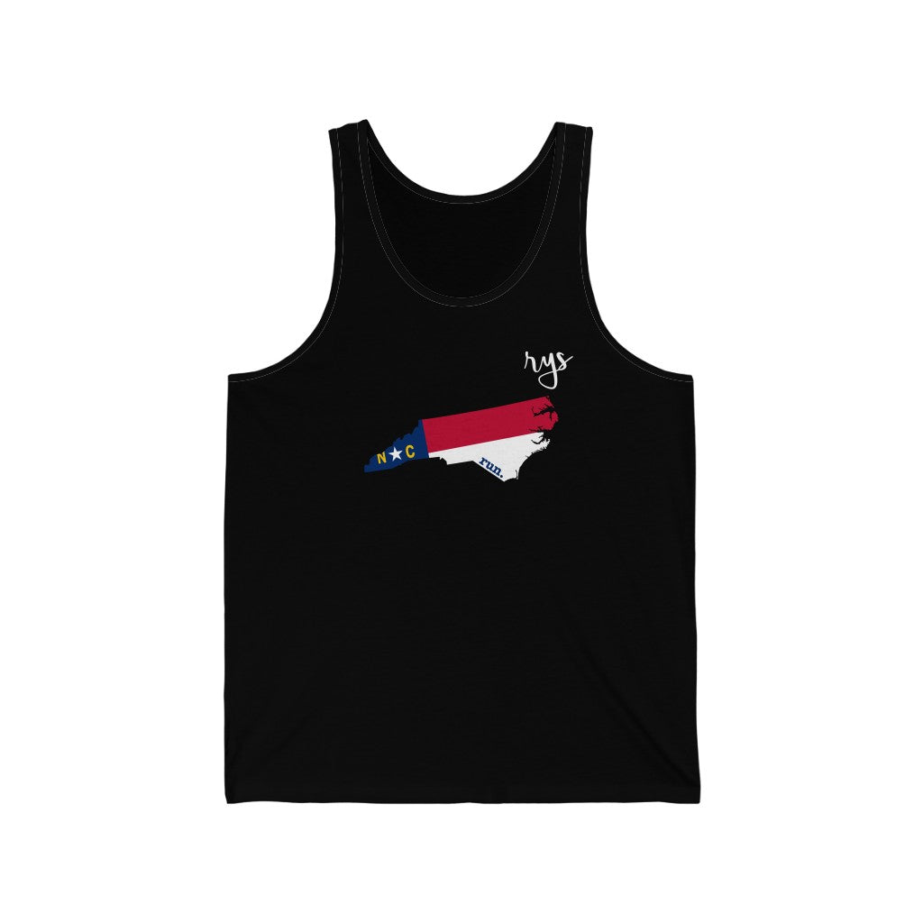 Run North Carolina Men's / Unisex Tank Top (Flag)