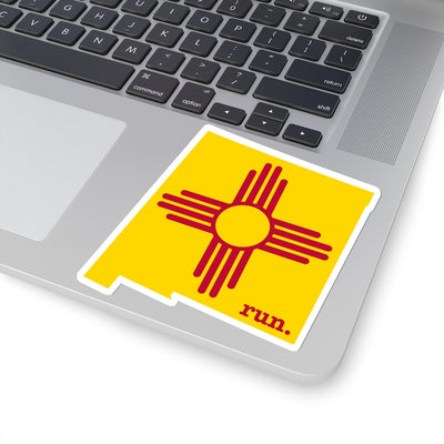 Run New Mexico Stickers (Flag)