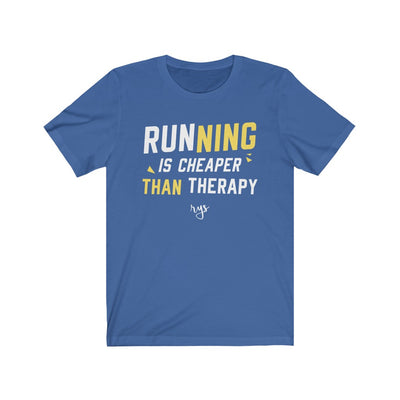 Running Is Cheaper Than Therapy Men's / Unisex T-Shirt