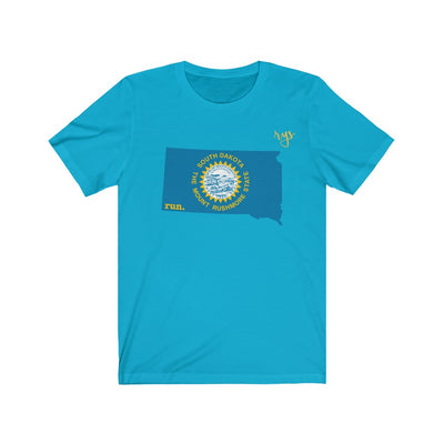 Run South Dakota Men's / Unisex T-Shirt (Flag)