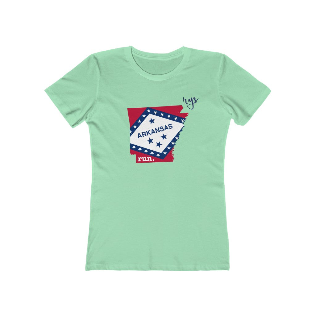 Run Arkansas Women’s T-Shirt (Flag)