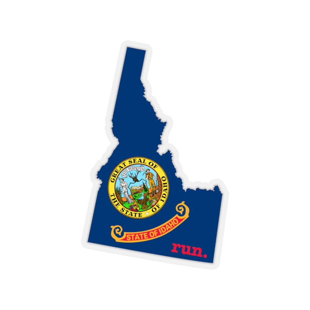 Run Idaho Stickers (Flag)