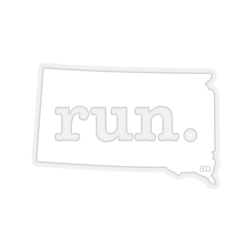 Run South Dakota Stickers (Solid)