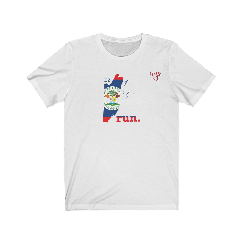 Run Belize Men's / Unisex T-Shirt (Flag)