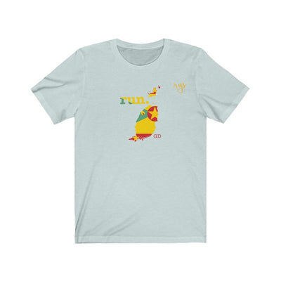 Run Grenada Men's / Unisex T-Shirt (Flag)